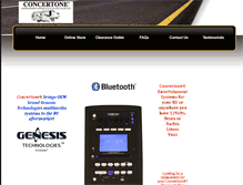 Tablet Screenshot of concertone.com